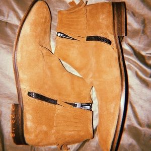 ASOS FRINGE SUEDE CHELSEA BOOTS